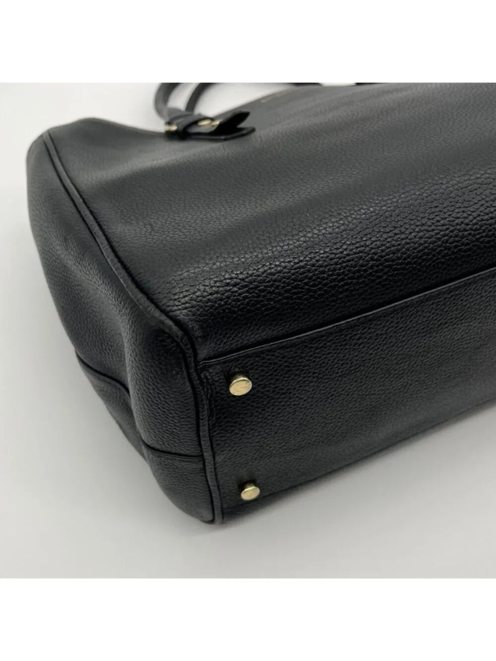 Kate Spade Black Pebbled Leather Mulberry Street Lise Satchel Bag
